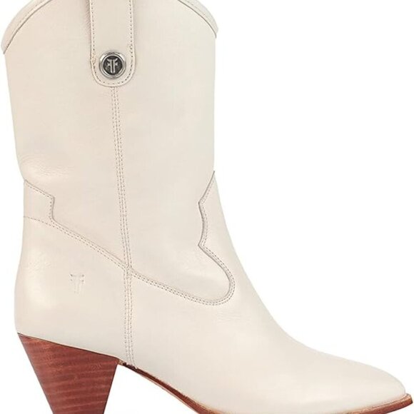 Frye Women's June Western, White - 6.5M - Picture 1 of 10